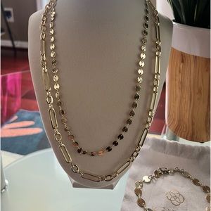 Kendra Scott Layering Necklaces and matching Anklet